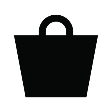 çanta web simgesi vektör illüstrasyonu