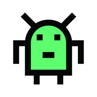 robot web simgesi vektör illüstrasyonu