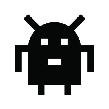 robot web simgesi vektör illüstrasyonu