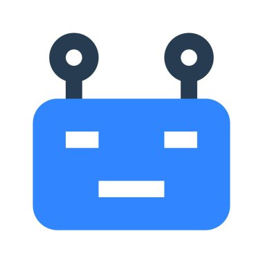 robot ikon vektör illüstrasyonu