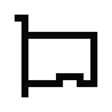 GPU, basit vektör illüstrasyonu