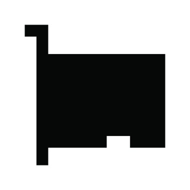 GPU, basit vektör illüstrasyonu