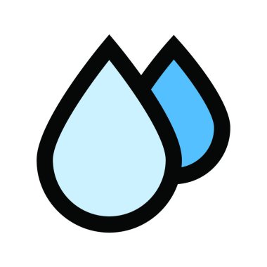 damla simgesi, vektör illüstrasyonu