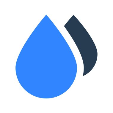 damla simgesi, vektör illüstrasyonu