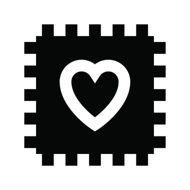 kalp simgesi, vektör illüstrasyonu 