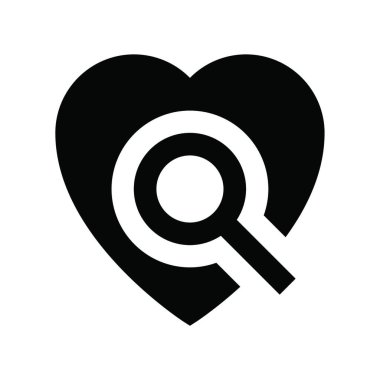 kalp simgesi, vektör illüstrasyonu