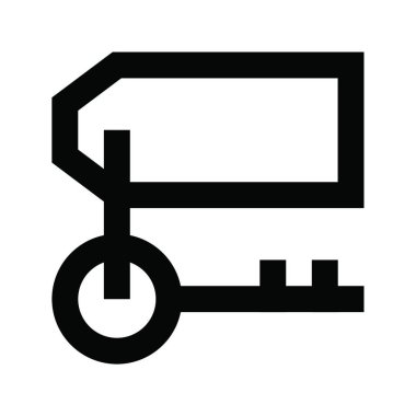 Anahtar simgesi vektör illüstrasyonu 