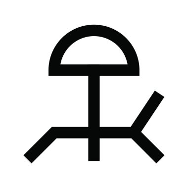 şemsiye ağ simgesi vektör illüstrasyonu 