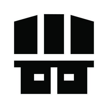 mobilya web simgesi vektör illüstrasyonu