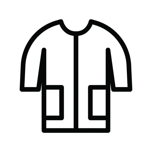 Vestido Ícone Plano Ilustração Vetorial —  Vetores de Stock