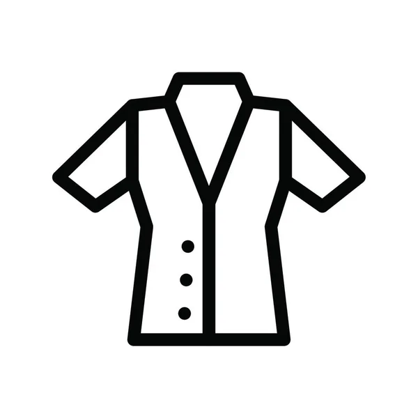 Garments Flat Icon Vector Illustration — Stock Vector