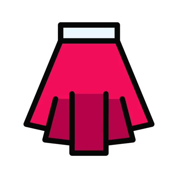 Dress Flat Icon Vector Illustration — ストックベクタ