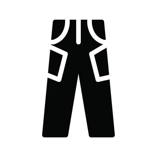 Icône Pantalon Illustration Vectorielle — Image vectorielle
