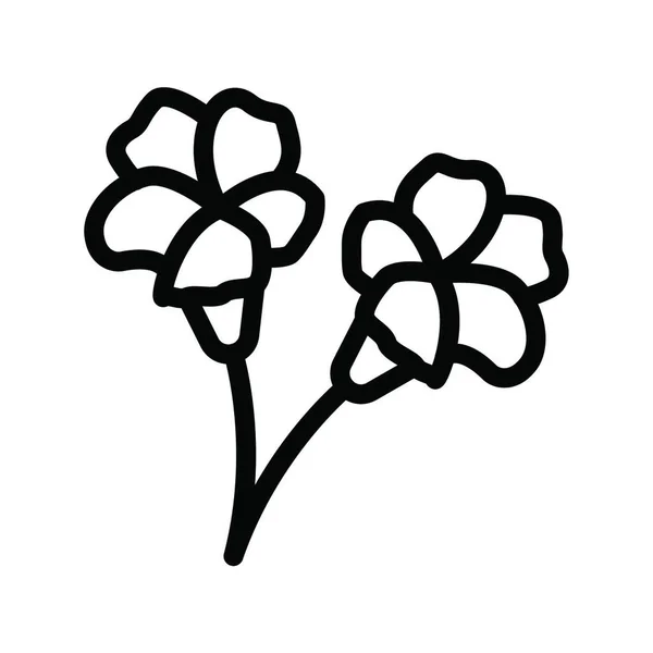 Blume Flaches Symbol Vektorillustration — Stockvektor
