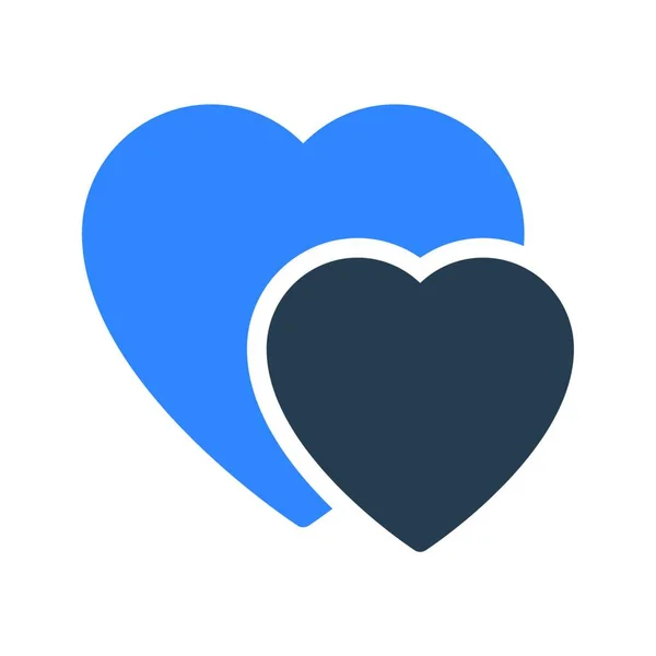 Corazón Icono Vector Ilustración — Vector de stock