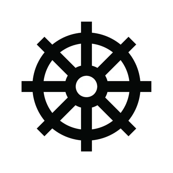 Dorering Wheel Icon Vector Illustration — 스톡 벡터