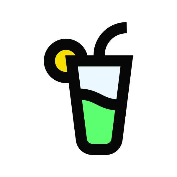 Illustrazione Vettoriale Icona Web Beverage — Vettoriale Stock