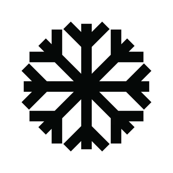 Hermoso Icono Copo Nieve Vector Ilustración — Vector de stock