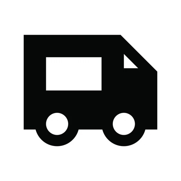 Caminhão Web Ícone Vetor Ilustração — Vetor de Stock