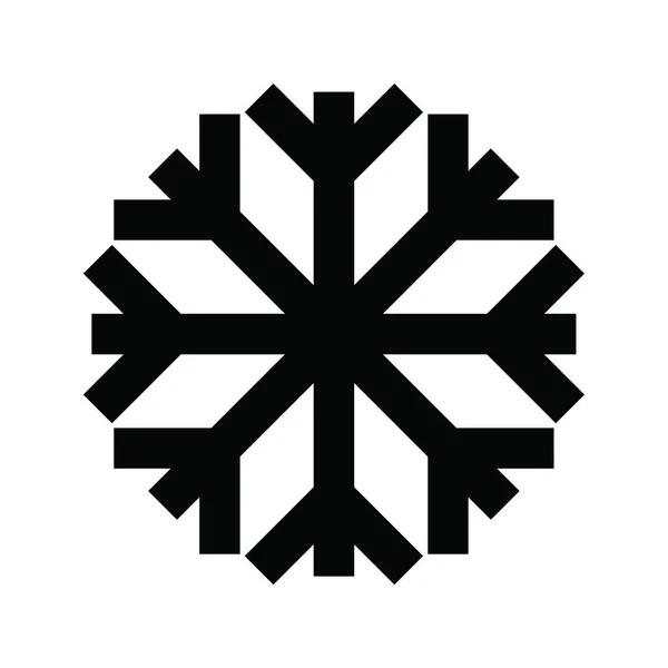 Hermoso Icono Copo Nieve Vector Ilustración — Vector de stock