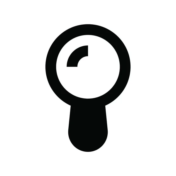 Vergrößerungsglas Symbol Für Webseite — Stockvektor