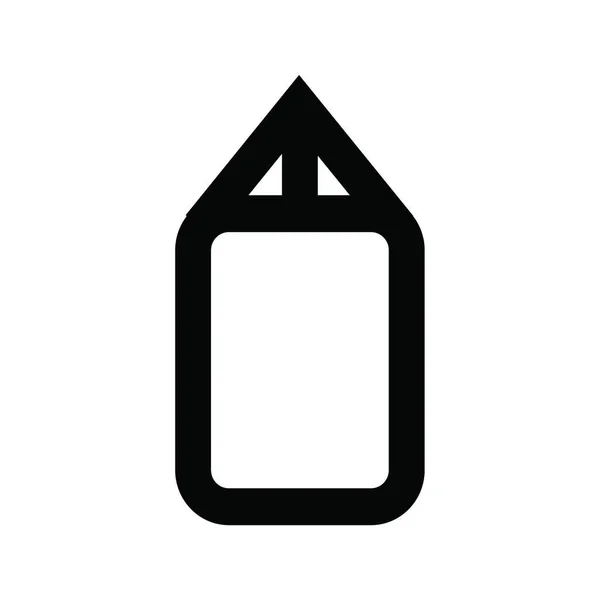 Saco Perforación Icono Vector Ilustración — Vector de stock