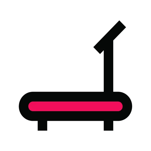 Treadmill Icon Vector Illustration Simple Design — Stock Vector