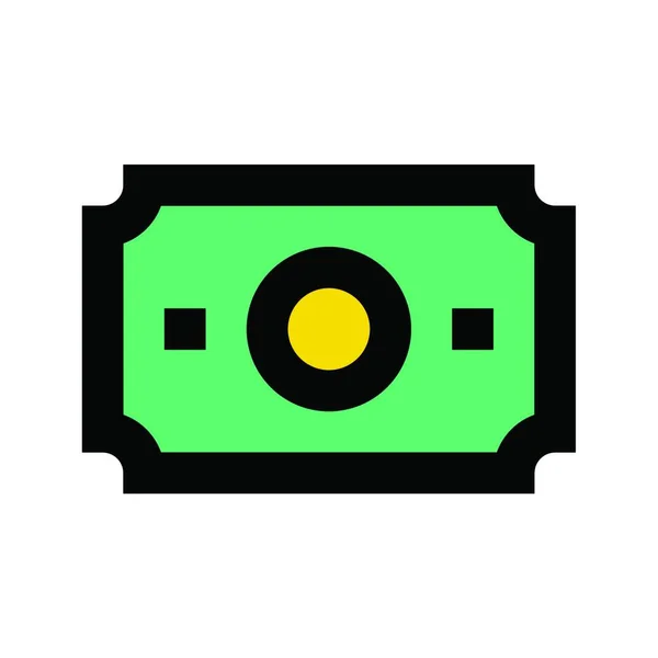 Geld Web Icon Vektor Illustration — Stockvektor