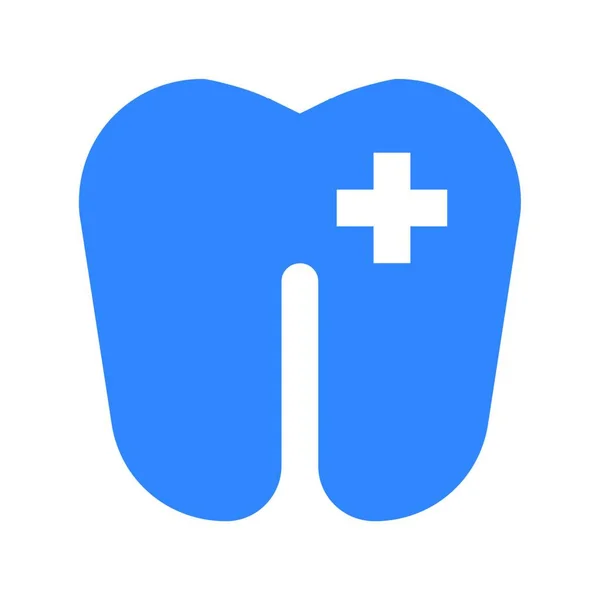 Zahnpflege Web Ikone Vektor Illustration — Stockvektor