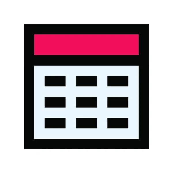Calendar Icon Vector Illustration — Stock Vector