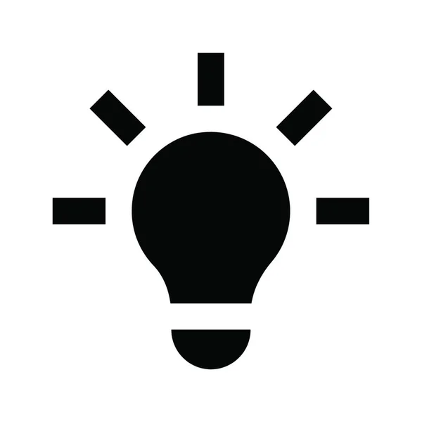 Icône Ampoule Illustration Vectorielle — Image vectorielle
