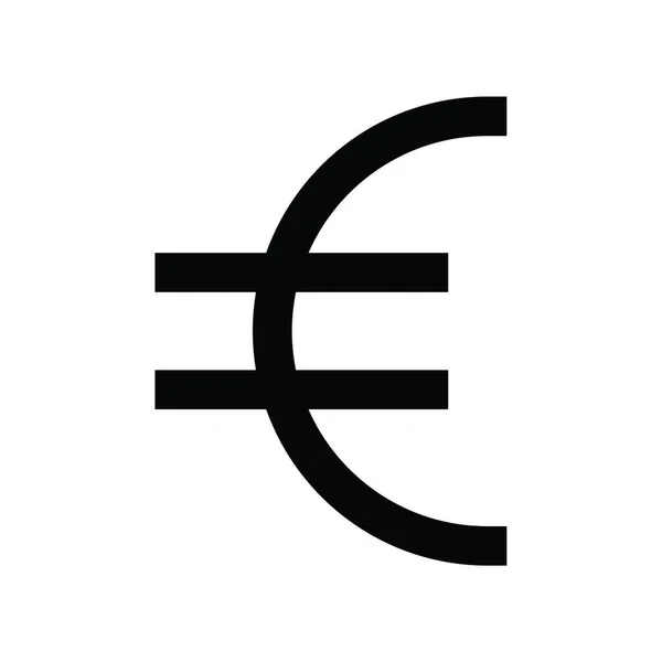 Euro Pénznem Egyszerű Vektor Illusztráció — Stock Vector