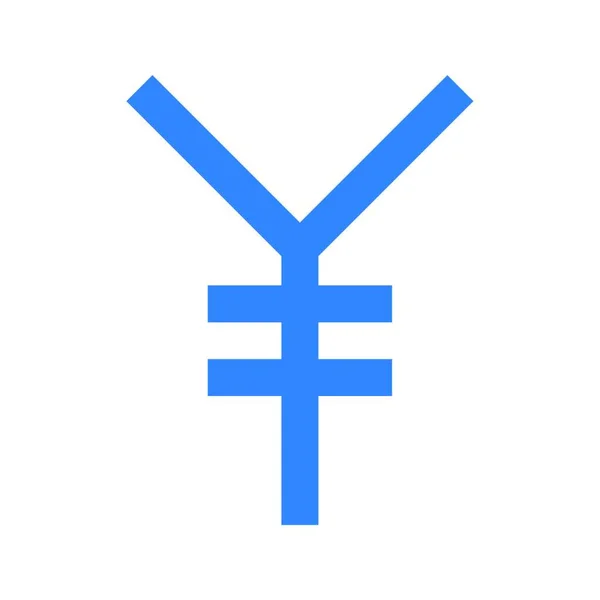 Valuta Yen Web Icoon Vector Illustratie — Stockvector
