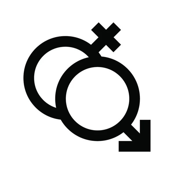Genders Web Icoon Vector Illustratie — Stockvector