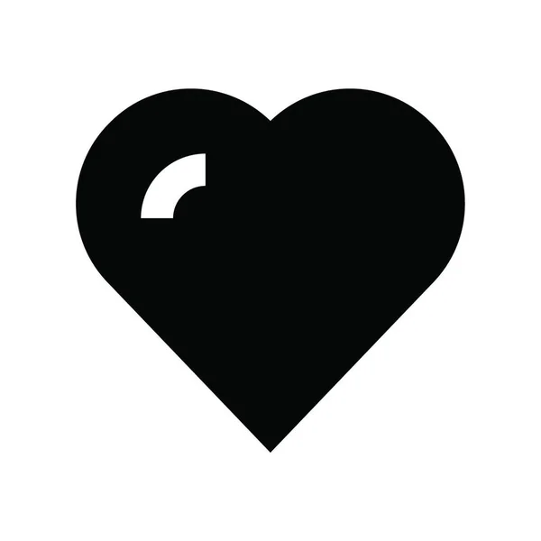 Corazón Icono Web Vector Ilustración — Archivo Imágenes Vectoriales