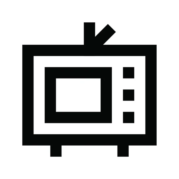 Icona Televisiva Illustrazione Vettoriale — Vettoriale Stock