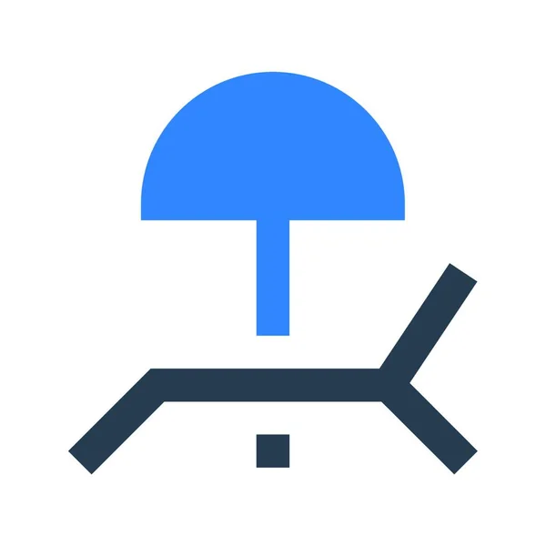 Schirm Web Icon Vektor Illustration — Stockvektor