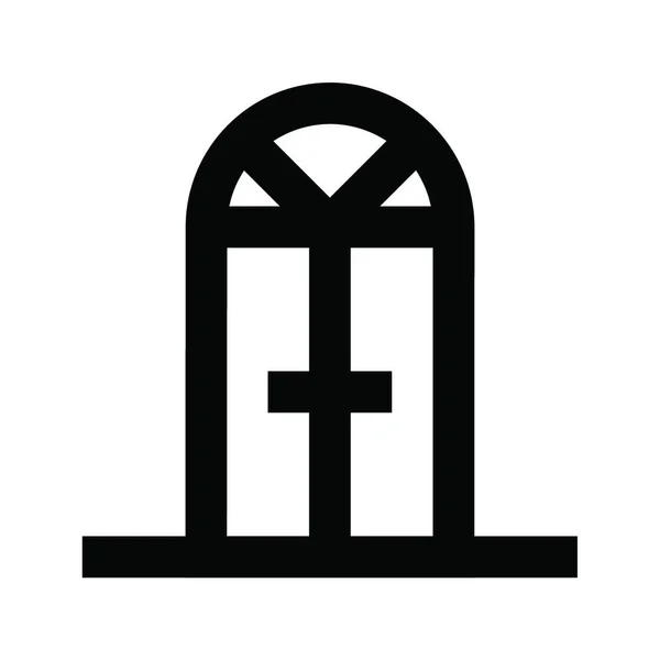 Двері Значок Векторні Ілюстрації — стоковий вектор
