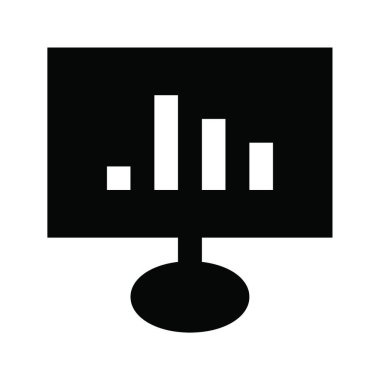 sunum web simgesi vektör illüstrasyonu 