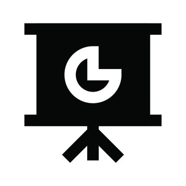 sunum web simgesi vektör illüstrasyonu 