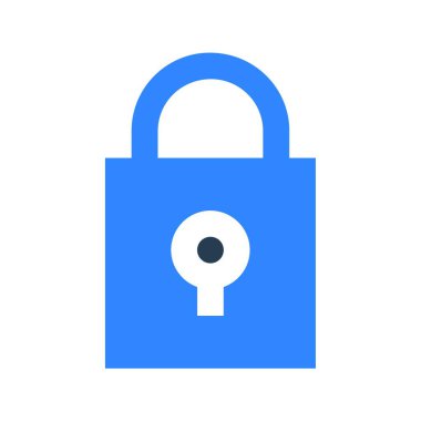 asma kilit web simge vektör çizim