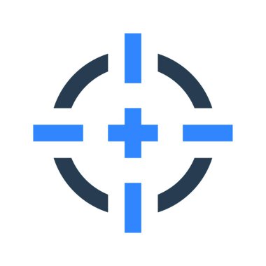 odak simge vektör çizim  