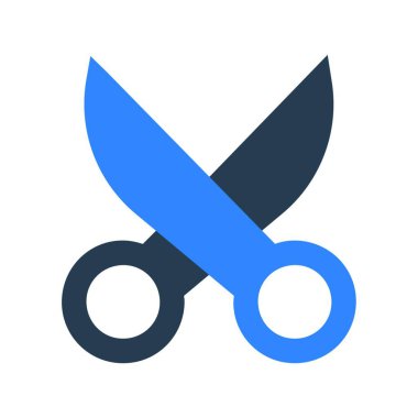 makas web simgesi vektör illüstrasyonu