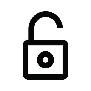 asma kilit web simge vektör çizim