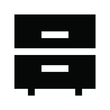 mobilya web simgesi vektör illüstrasyonu