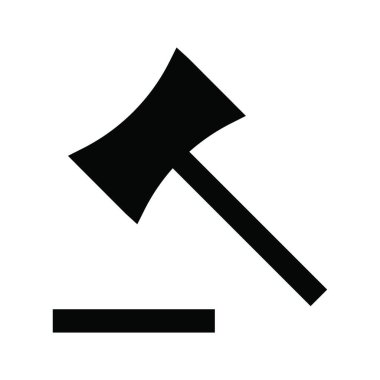 Justice web simgesi vektör illüstrasyonu