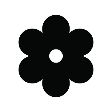 çiçek web simgesi vektör illüstrasyonu