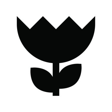 çiçek web simgesi vektör illüstrasyonu