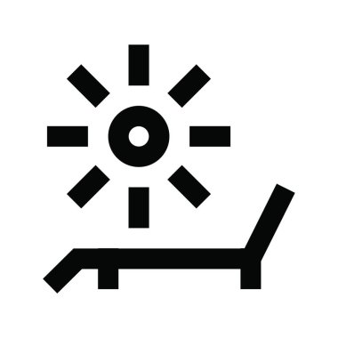 Güneş Simgesi Vektör illüstrasyonu