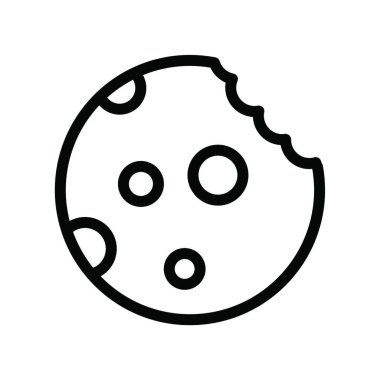  Cookie web simgesi vektör illüstrasyonu